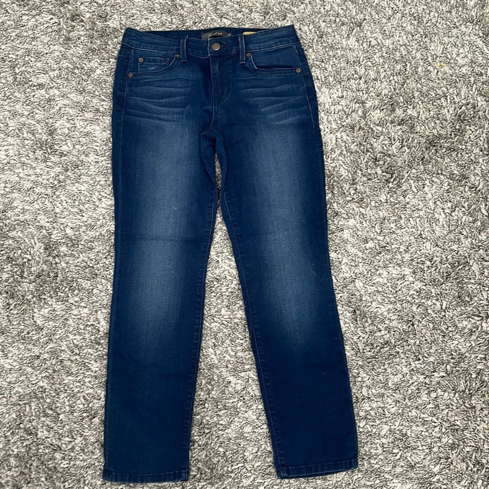 level 99 blue lily skinny straight jeans